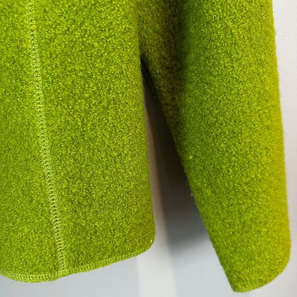 Vintage Lisa International 100% Wool Green Jacket Womens Small - Picture 4 of 6